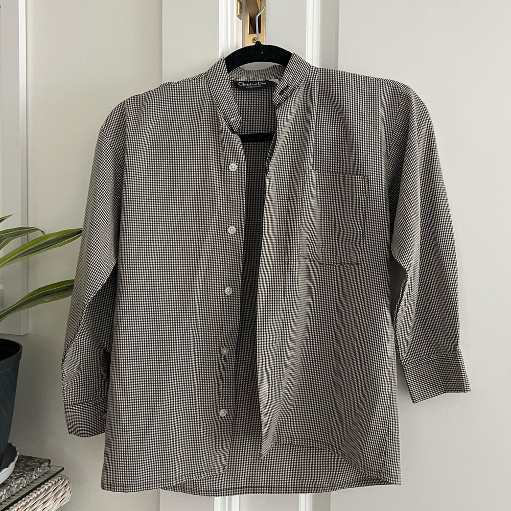 Dior Checkered Button Down